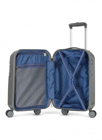 Insignia 4-Wheel Hardside Check In Luggage Trolley Silver/Black