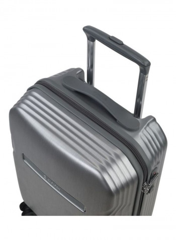 Insignia 4-Wheel Hardside Check In Luggage Trolley Silver/Black