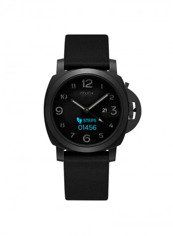 Smartwatch Connected Series Black Dial With Black Strap