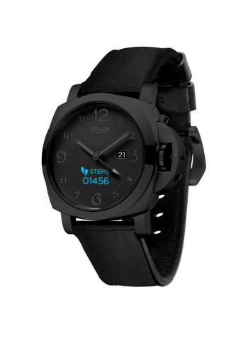 Smartwatch Connected Series Black Dial With Black Strap
