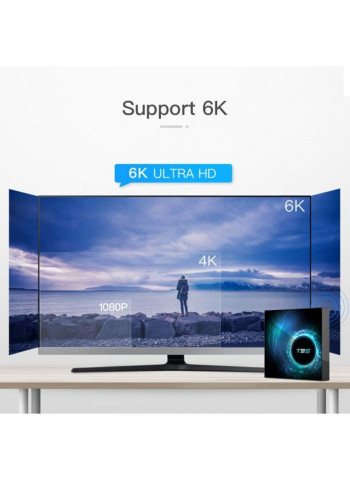 T95 Smart Android 6K LCD TV Box V7682UK-128G Black/Blue/Red