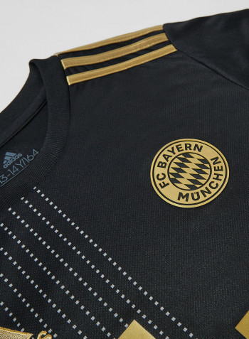 Teen FC Bayern 21/22 Away Football Jersey أسود