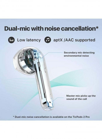 TicPods 2 Pro True Wireless Bluethooth Earbuds Blossom