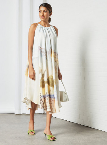 Scenic Graphic Dress Multicolour