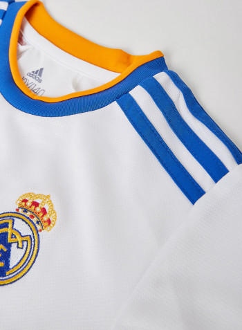 Teen Real Madrid 21/22 Home Football Jersey White