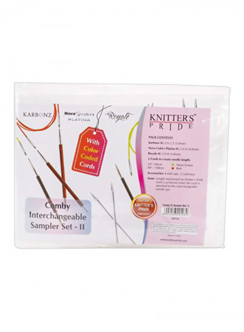 3-Piece Comby Interchangeable Sampler Set Brown/Beige/Silver