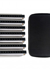 7-Piece Harmonica Set With Bagpack