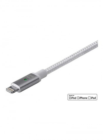 Lightning Port Data Sync Charging Cable 6feet Grey