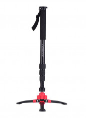 Screw Mounts With Monopod Stand Holder Black/Red
