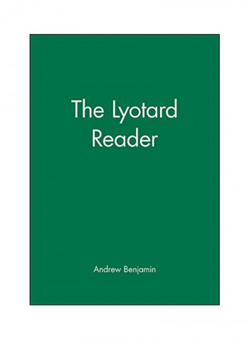 Lyotard Reader Paperback