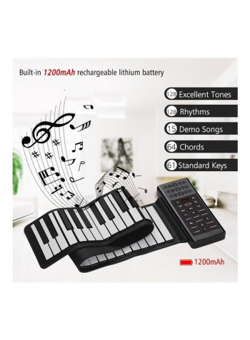 Electric 61-Keys Hand Roll Up Keyborad