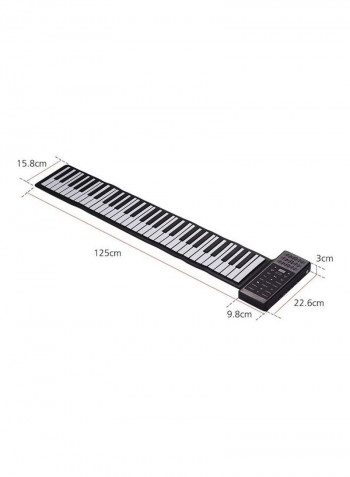 Electric 61-Keys Hand Roll Up Keyborad