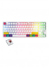 Wired And Bluetooth Dual Mode Mechanical Gaming Keyboard 14.3x5.3x1.4inch White/Red/Green reviews Wired And Bluetooth Dual Mode Mechanical Gaming Keyboard 14.3x5.3x1.4inch White/Red/Green