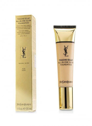 Touche Eclat All In One Glow Foundation SPF23 B20 Ivory