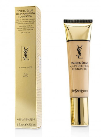 Touche Eclat All In One Glow Foundation SPF23 B20 Ivory