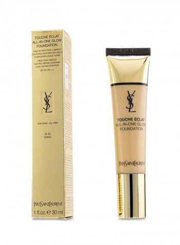 Touche Eclat All In One Glow Foundation SPF23 B40 Sand