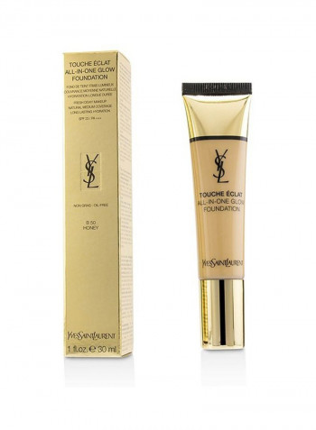 Touche Eclat All In One Glow Foundation SPF23 B50 Honey