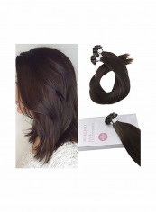2-Piece U Tip Fusion Remy Human Hair Extensions Set Dark Brown 14inch