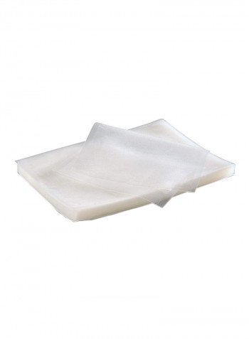50-Piece Vacuum Packing Bags White 30centimeter