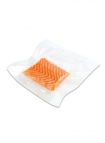 50-Piece Vacuum Packing Bags White 30centimeter