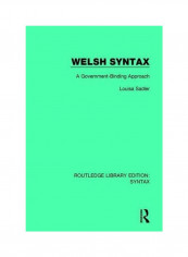 Welsh Syntax: A Government-binding Approach Paperback