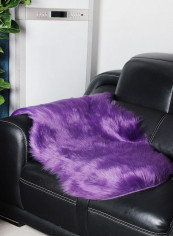 Fluffy Floor Mat Purple 60 x 90centimeter