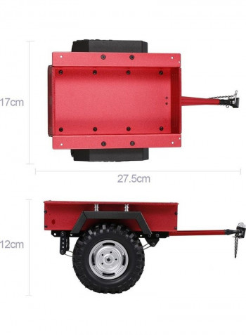 RC Trailer For Traxxas HSP Redcat Tamiya Axial SCX10 D90