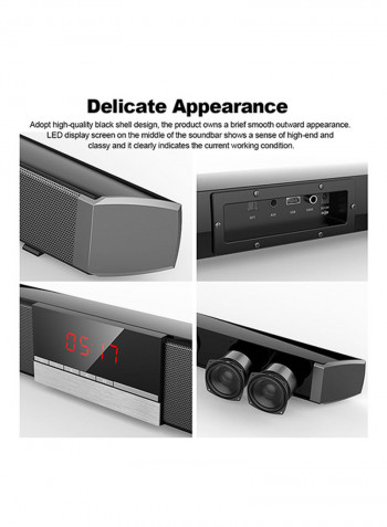 SR100 Plus Bluetooth Soundbar V5345 Black