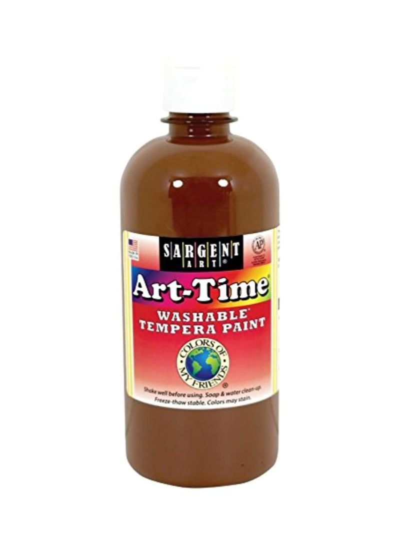 Art Time Washable Tempera Paint Brown