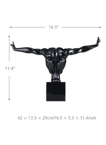 Diver Modern Sculpture Black
