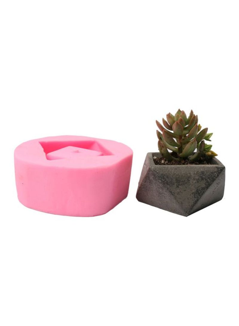Flower Potted Planter Silicone Mold Pink 14centimeter