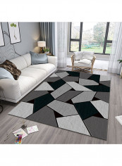 Geometric Pattern Anti-Sleep Soft Carpet Multicolour 80x120centimeter