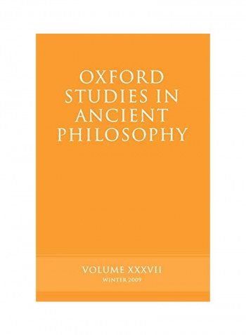 Oxford Studies in Ancient Philosophy: Volume 37 Paperback