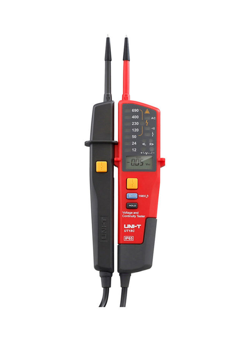 Auto Range Voltage And Continuity Tester Red/Grey