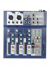 F4 Professional Metal 4 Channel Live Mixer Mixing Console With Bulit-in Effect Processor Mic Input reviews F4 Professional Metal 4 Channel Live Mixer Mixing Console With Bulit-in Effect Processor Mic Input