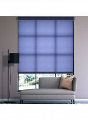 Single Fibra Non-Blackout Roller Window Shade Blue 200x240cm