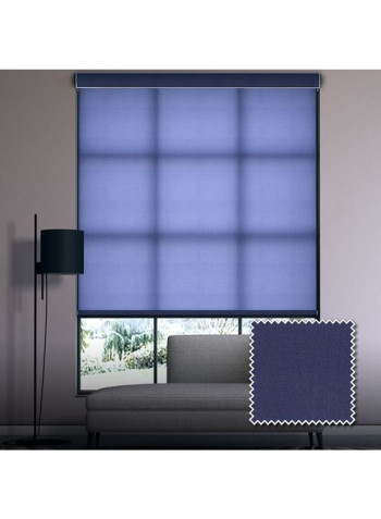 Single Fibra Non-Blackout Roller Window Shade Blue 200x240cm