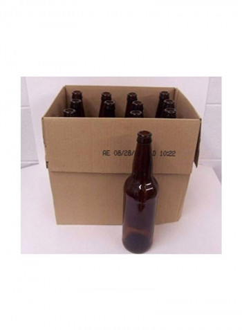 12-Piece Longneck Bottle Set Brown