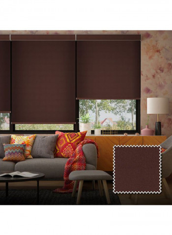 Single Fibra Roller Non-Blackout Blind Brown 200x240cm