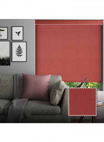 Single Fibra Roller Non-Blackout Window Shade Maroon 200x240cm
