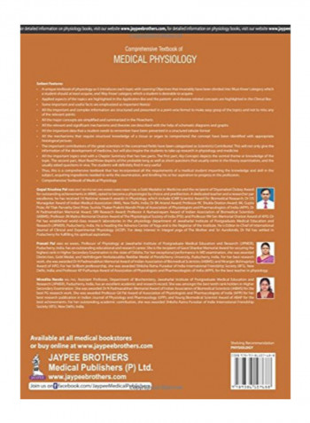 Comprehensive Textbook Of Medical Physiology Paperback