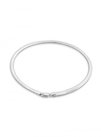 925 Sterling Silver Flat Chain Necklace