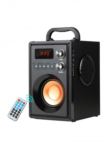 Portable Wireless Bluetooth Speaker With Radio Black