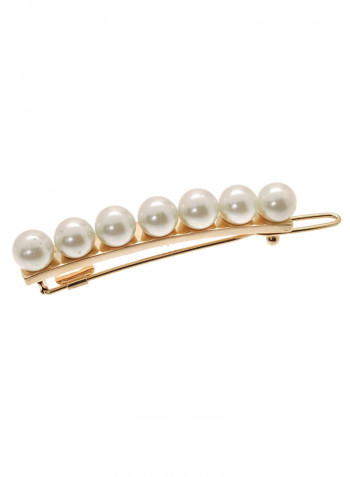 Pearl Tige Boule Barrette