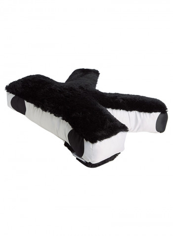 Polka Dot Letter K Cushion White/Black 45 X 30cm