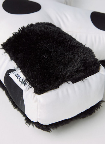 Polka Dot Letter K Cushion White/Black 45 X 30cm
