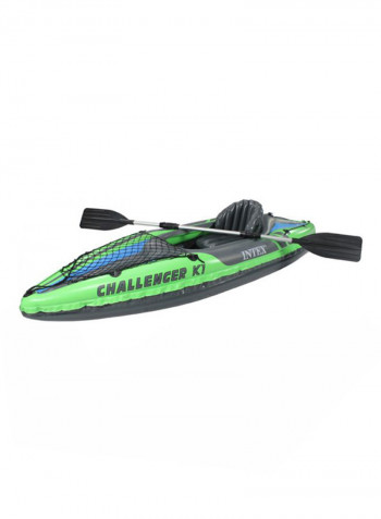 Challenger K1 Inflatable Kayak And Paddle 108x30x15centimeter