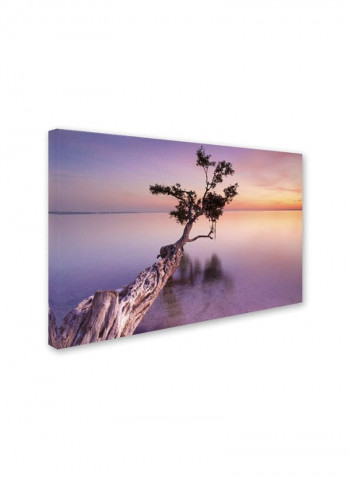Water Tree Xi Canvas Wall Art Multicolour 16 x 24inch