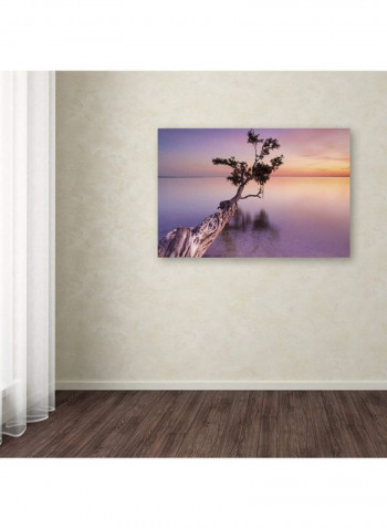 Water Tree Xi Canvas Wall Art Multicolour 16 x 24inch