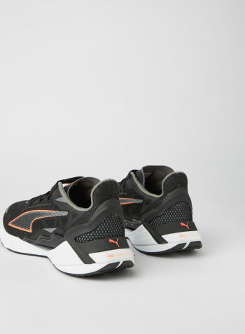 UltraRide Running Shoes Black-Lava Blast-Silver